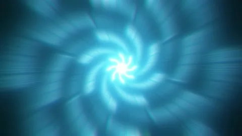 Motion graphic of cyan galaxy Stock Footage