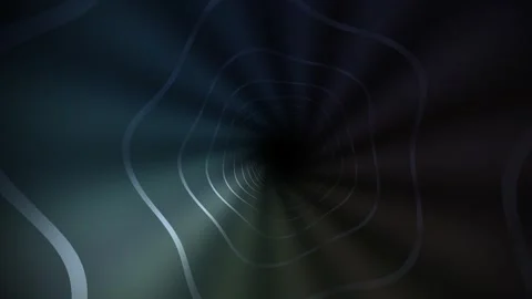 Motion graphic of a dark tunnel with light patterns Stock Footage 340151742
