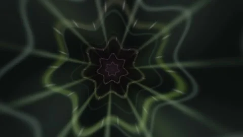 Motion graphic design with abstract shapes on dark Stock Footage 340362901
