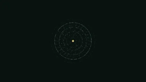 Motion graphic design of circular pattern with light elements moving Stock Footage 337064570