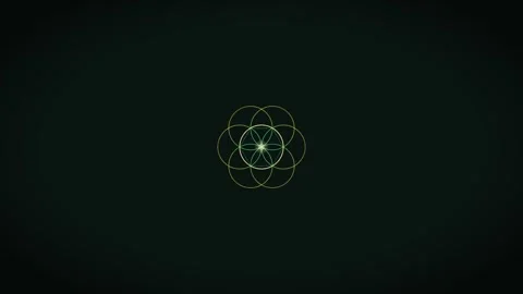 Motion graphic design with circular patterns on dark background Stock Footage 336995417