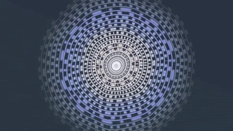 Motion graphic design with circular patterns and gradient colors Stock Footage 337411126
