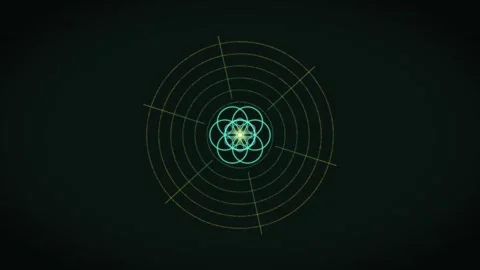 Motion graphic design with geometric shapes and circular patterns Stock Footage 337073288