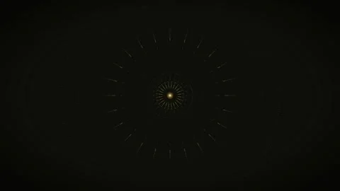Motion graphic design with glowing circular pattern and lines Stock Footage 336994225