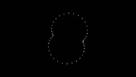 Motion graphic design with illuminated shapes and patterns Stock Footage 339513635