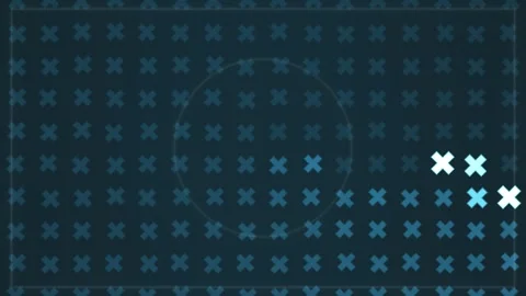 Motion graphic design showing random shapes on dark Stock Footage 339328169