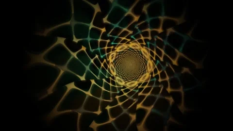 Motion graphic design with swirling patterns and shapes Stock Footage 341401351
