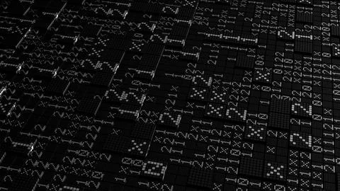 Motion graphic with digital technological space. Motion. Technological and 스톡 일러스트