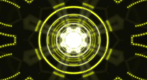 Motion graphic : Disco kaleidoscopes background with colorful lines and geome Stock Footage 157081291