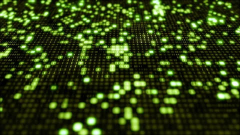Motion graphic: dots with moving vertical colors Stock Footage 204949943