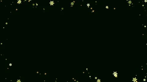 Motion graphic falling snow, flickering particles on black background. Stock Footage 263954530