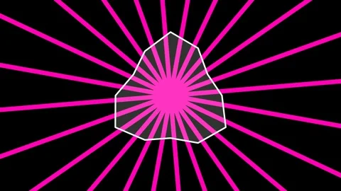 Motion graphic featuring an abstract, shifting polygonal shape Stock Footage 337859195