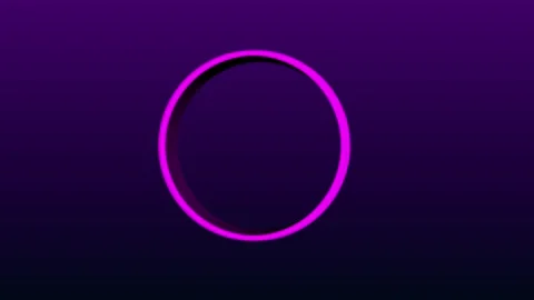 Motion graphic flat animation footage Colorful circle badge intro logo Stock Footage 301873644