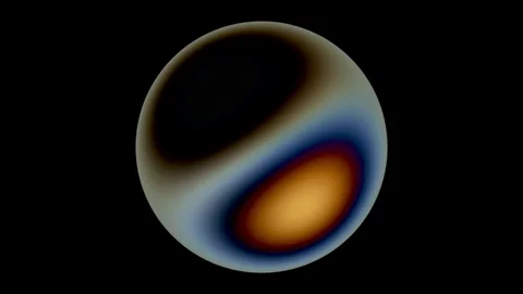 Motion graphic: glowing ball rotating sphere background	 Stock Footage 294228801