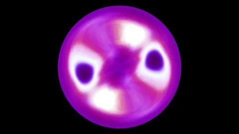 Motion graphic: glowing ball rotating sphere background 库存影片 296528831