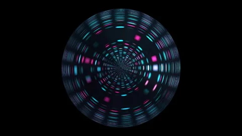 Motion graphic: glowing ball rotating sphere background Video stock 296528904