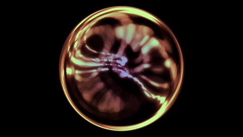 Motion graphic: glowing ball rotating sphere background	 Stock Footage 296717515
