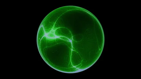 Motion graphic: glowing ball rotating sphere background	 Stock Footage 296854450