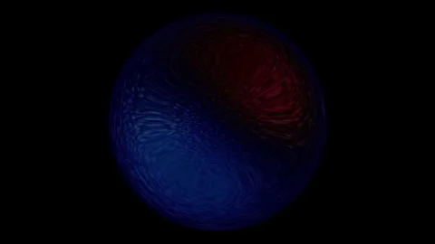 Motion graphic: glowing ball rotating sphere background	 Stock Footage 296856877