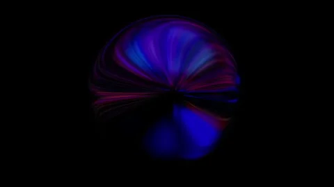 Motion graphic: glowing ball rotating sphere background Stockbeeldmateriaal 296857251