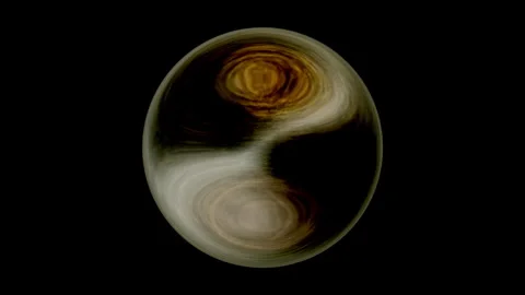 Motion graphic: glowing ball rotating sphere background Video stock 296862476