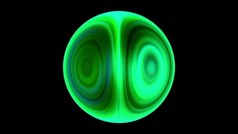 Motion graphic: glowing ball rotating sphere background Vidéo 296878238