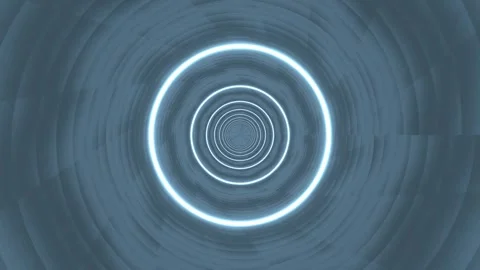Motion graphic of glowing circles on a dark background Stock Footage 339475792