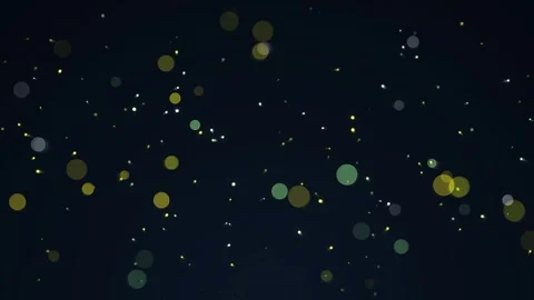 Motion graphic of glowing particles floating in 4K loop Vidéo 346149734