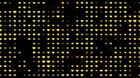 Motion graphic of Gole heart shape abstract backgrounds Stock Footage 122334273