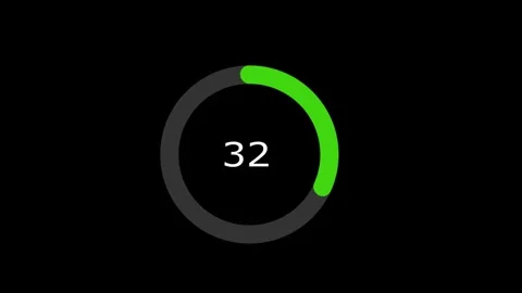 Motion Graphic Green Loading Circle Stock Footage 321703265