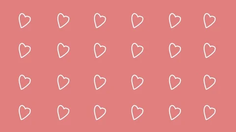 Motion graphic of heart shape abstract backgrounds, stop motion concept Stock Footage 122290965