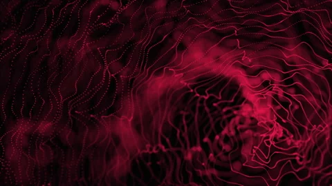 Motion graphic: Looping digital olor particles wave flow abstract motion back Stock Footage 157246601