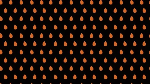 Motion Graphic Memphis Background, Water Drop Black and Orange pattern Stock Footage 219609680