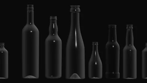 A Motion Graphic Of Moving Bottles Stock Footage 87857115