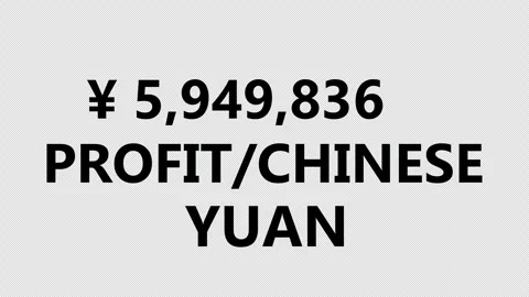 Motion graphic of profit increasing. Amount of profit going up. Profit Stock Footage 248281406