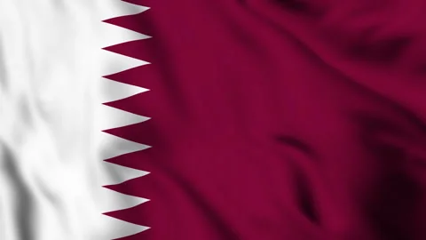 Motion graphic of Qatar national flag waving. 스톡 동영상 337945904