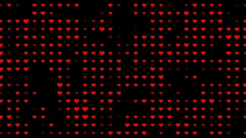 Motion graphic of red heart shape abstract backgrounds Stock Footage 122335864