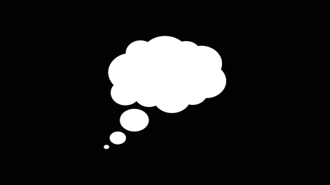 Motion graphic shape appearance animation vector cloud chat speech bubble ico Video stock 220130773