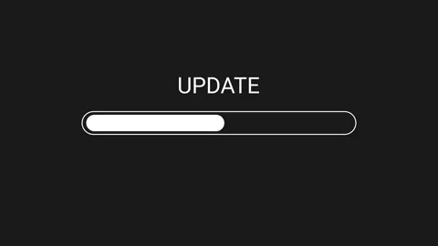 Motion graphic shape vector animation. Computer update scale movement. Stock Footage 292820482