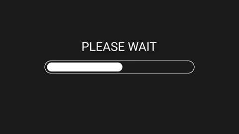 Motion graphic shape vector animation. Computer please wait scale movement. Stock Footage 292820486