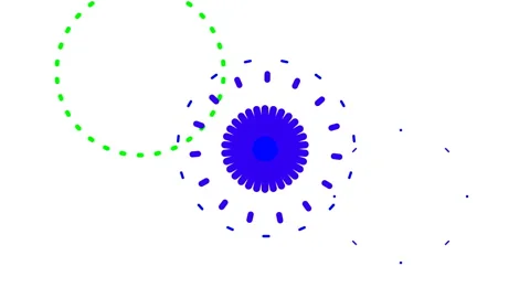 Motion graphic shapes explode simulating fireworks background Stock Footage 273357799