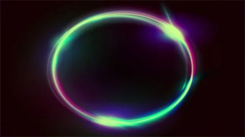 Motion graphic: shine  circle light streaks lens flare effects Video stock 283819332