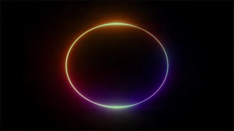 Motion graphic: shine  circle light streaks lens flare effects Video stock 283820892