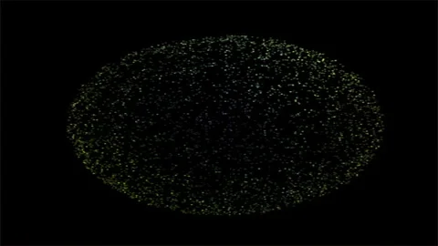 Motion graphic: shine  circle light streaks lens flare effects Video stock 283882724