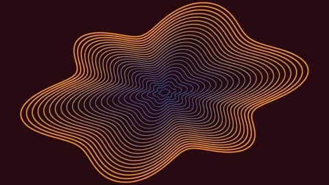 Motion graphic showcasing an abstract, organic shape formed Vidéo 339045312