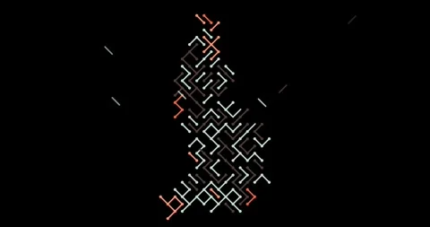 Motion Graphic Silhouette of Liechtenstein Using Diagonal Elements Stock Footage 327548426