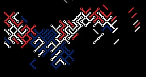 Motion Graphic Silhouette of Panama Using Diagonal Elements Stock Footage 327735494