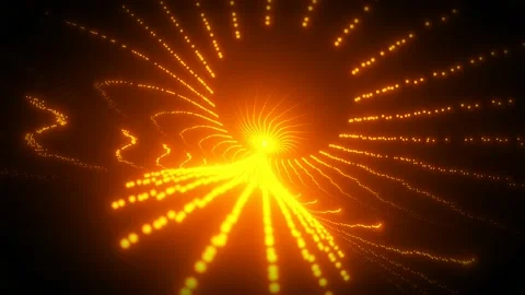 Motion graphic of spinning particle Video stock 148402428