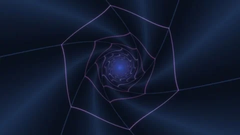 Motion graphic spiral background in dark colors with line shapes Stock Footage 344257332