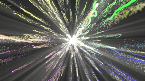 Motion graphic :Starburst dynamic lines or rays. Seamless loop Stock Footage 157247796
